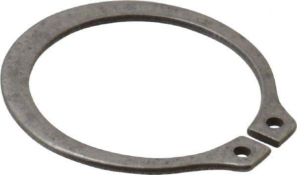 Rotor Clip - 0.821" Groove Diam, 7/8" Shaft Diam, Zinc-Plated Stainless Steel, Snap External Retaining Rings - 0.046" Groove Width, 0.027" Groove Depth, 0.042" Ring Thickness, Grade 15-7 Grade 632 - Americas Industrial Supply