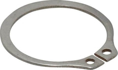 Rotor Clip - 0.94" Groove Diam, 1" Shaft Diam, Zinc-Plated Stainless Steel, Snap External Retaining Rings - 0.046" Groove Width, 0.03" Groove Depth, 0.042" Ring Thickness, Grade 15-7 Grade 632 - Americas Industrial Supply