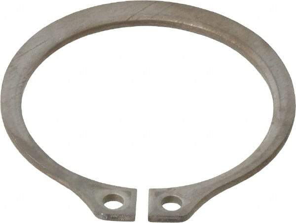 Rotor Clip - 1.118" Groove Diam, 1-3/16" Shaft Diam, Zinc-Plated Stainless Steel, Snap External Retaining Rings - 0.056" Groove Width, 0.035" Groove Depth, 0.05" Ring Thickness, Grade 15-7 Grade 632 - Americas Industrial Supply