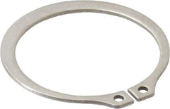 Rotor Clip - 1.291" Groove Diam, 1-3/8" Shaft Diam, Zinc-Plated Stainless Steel, Snap External Retaining Rings - 0.056" Groove Width, 0.042" Groove Depth, 0.05" Ring Thickness, Grade 15-7 Grade 632 - Americas Industrial Supply