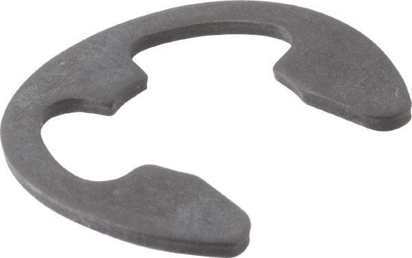 Rotor Clip - 0.396" Groove Diam, 1/2" Shaft Diam, Phosphate Steel, Bowed E Style External Retaining Rings - 0.073" Groove Width, 0.052" Groove Depth, 0.042" Ring Thickness, Grade 1060-1090 - Americas Industrial Supply