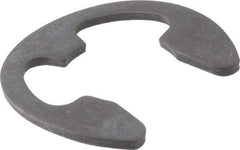 Rotor Clip - 0.396" Groove Diam, 1/2" Shaft Diam, Phosphate Steel, Bowed E Style External Retaining Rings - 0.073" Groove Width, 0.052" Groove Depth, 0.042" Ring Thickness, Grade 1060-1090 - Americas Industrial Supply