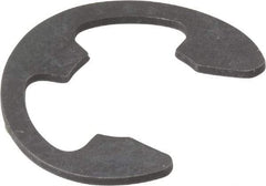 Rotor Clip - 0.485" Groove Diam, 5/8" Shaft Diam, Phosphate Steel, Bowed E Style External Retaining Rings - 0.077" Groove Width, 0.07" Groove Depth, 0.042" Ring Thickness, Grade 1060-1090 - Americas Industrial Supply