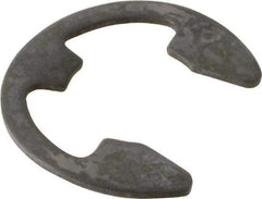 Rotor Clip - 0.58" Groove Diam, 3/4" Shaft Diam, Phosphate Steel, Bowed E Style External Retaining Rings - 0.085" Groove Width, 0.085" Groove Depth, 0.05" Ring Thickness, Grade 1060-1090 - Americas Industrial Supply