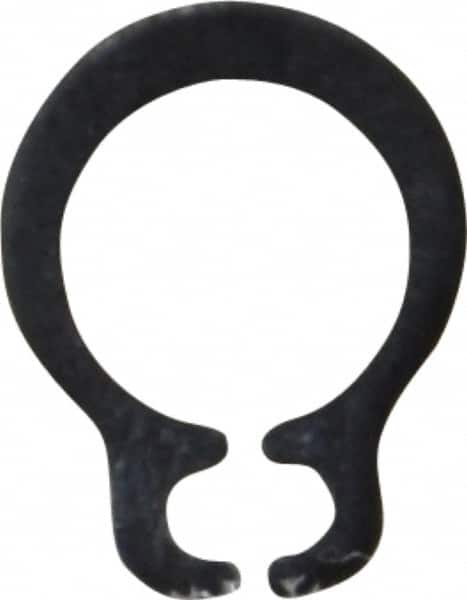 Rotor Clip - 4.8mm Groove Diam, 5mm Shaft Diam, Phosphate & Oil Steel, Snap External Retaining Rings - 0.7mm Groove Width, 0.1mm Groove Depth, 0.6mm Ring Thickness, Grade 1060-1090 - Americas Industrial Supply