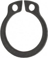 Rotor Clip - 11.5mm Groove Diam, 12mm Shaft Diam, Phosphate & Oil Steel, Snap External Retaining Rings - 1.1mm Groove Width, 0.25mm Groove Depth, 1mm Ring Thickness, Grade 1060-1090 - Americas Industrial Supply