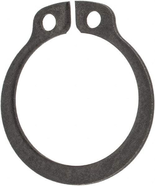 Rotor Clip - 15.2mm Groove Diam, 16mm Shaft Diam, Phosphate & Oil Steel, Snap External Retaining Rings - 1.1mm Groove Width, 0.4mm Groove Depth, 1mm Ring Thickness, Grade 1060-1090 - Americas Industrial Supply