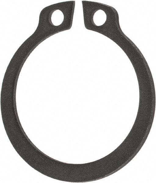 Rotor Clip - 19mm Groove Diam, 20mm Shaft Diam, Phosphate & Oil Steel, Snap External Retaining Rings - 1.3mm Groove Width, 0.5mm Groove Depth, 1.2mm Ring Thickness, Grade 1060-1090 - Americas Industrial Supply