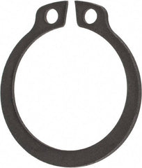 Rotor Clip - 19mm Groove Diam, 20mm Shaft Diam, Phosphate & Oil Steel, Snap External Retaining Rings - 1.3mm Groove Width, 0.5mm Groove Depth, 1.2mm Ring Thickness, Grade 1060-1090 - Americas Industrial Supply