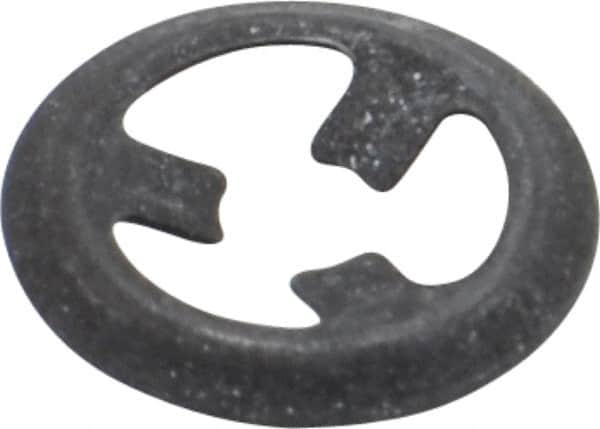 Rotor Clip - 3/32" Shaft Diam, Phosphate Steel, Self Locking External Retaining Rings - 0.01" Ring Thickness, Grade 1060-1090 - Americas Industrial Supply