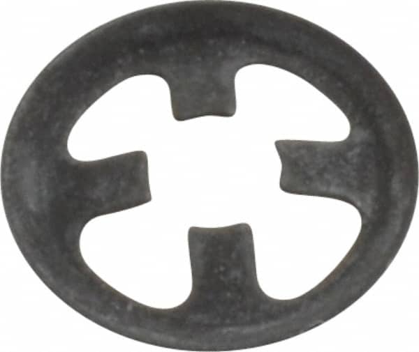 Rotor Clip - 1/8" Shaft Diam, Phosphate Steel, Self Locking External Retaining Rings - 0.01" Ring Thickness, Grade 1060-1090 - Americas Industrial Supply