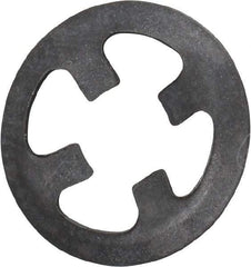 Rotor Clip - 5/32" Shaft Diam, Phosphate Steel, Self Locking External Retaining Rings - 0.01" Ring Thickness, Grade 1060-1090 - Americas Industrial Supply