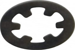 Rotor Clip - 3/16" Shaft Diam, Phosphate Steel, Self Locking External Retaining Rings - 0.01" Ring Thickness, Grade 1060-1090 - Americas Industrial Supply
