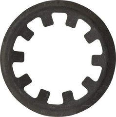 Rotor Clip - 7/16" Shaft Diam, Phosphate Steel, Self Locking External Retaining Rings - 0.015" Ring Thickness, Grade 1060-1090 - Americas Industrial Supply