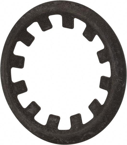 Rotor Clip - 9/16" Shaft Diam, Phosphate Steel, Self Locking External Retaining Rings - 0.015" Ring Thickness, Grade 1060-1090 - Americas Industrial Supply