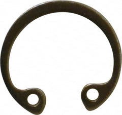 Rotor Clip - 0.025" Thick, Zinc Yellow Dichromate Finish, Steel Snap Internal Retaining Ring - 0.029" Groove Width, 0.012" Groove Depth, 0.461" Groove Diam, Grade 1060-1090 - Americas Industrial Supply