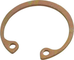 Rotor Clip - 0.035" Thick, Zinc Yellow Dichromate Finish, Steel Snap Internal Retaining Ring - 0.039" Groove Width, 0.023" Groove Depth, 0.796" Groove Diam, Grade 1060-1090 - Americas Industrial Supply