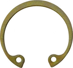 Rotor Clip - 0.042" Thick, Zinc Yellow Dichromate Finish, Steel Snap Internal Retaining Ring - 0.046" Groove Width, 0.028" Groove Depth, 0.931" Groove Diam, Grade 1060-1090 - Americas Industrial Supply
