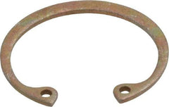 Rotor Clip - 0.042" Thick, Zinc Yellow Dichromate Finish, Steel Snap Internal Retaining Ring - 0.046" Groove Width, 0.033" Groove Depth, 1.066" Groove Diam, Grade 1060-1090 - Americas Industrial Supply