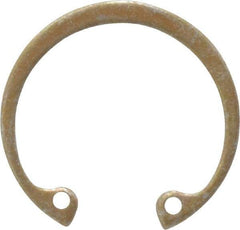 Rotor Clip - 0.05" Thick, Zinc Yellow Dichromate Finish, Steel Snap Internal Retaining Ring - 0.056" Groove Width, 0.036" Groove Depth, 1.197" Groove Diam, Grade 1060-1090 - Americas Industrial Supply
