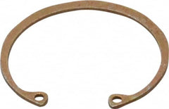 Rotor Clip - 0.05" Thick, Zinc Yellow Dichromate Finish, Steel Snap Internal Retaining Ring - 0.056" Groove Width, 0.047" Groove Depth, 1.594" Groove Diam, Grade 1060-1090 - Americas Industrial Supply