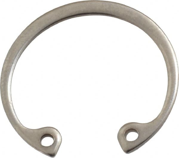 Rotor Clip - 0.042" Thick, Stainless Steel Snap Internal Retaining Ring - 0.046" Groove Width, 0.028" Groove Depth, 0.931" Groove Diam, Grade 15-7 Grade 632 - Americas Industrial Supply