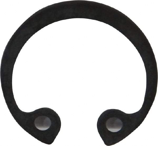 Rotor Clip - 16.8mm Nominal, 1mm Thick, Phosphate Finish, Steel Snap Internal Retaining Ring - 1.1mm Groove Width, 0.4mm Groove Depth, 16.8mm Groove Diam, Grade 1060-1090 - Americas Industrial Supply