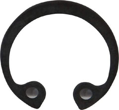 Rotor Clip - 16.8mm Nominal, 1mm Thick, Phosphate Finish, Steel Snap Internal Retaining Ring - 1.1mm Groove Width, 0.4mm Groove Depth, 16.8mm Groove Diam, Grade 1060-1090 - Americas Industrial Supply