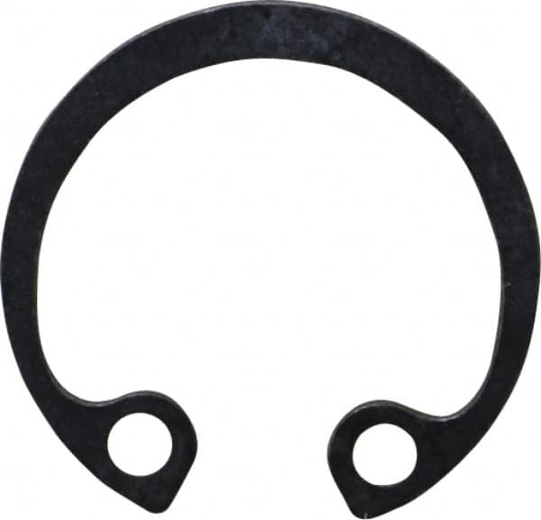 Rotor Clip - 19mm Nominal, 1mm Thick, Phosphate Finish, Steel Snap Internal Retaining Ring - 1.1mm Groove Width, 0.5mm Groove Depth, 19mm Groove Diam, Grade 1060-1090 - Americas Industrial Supply
