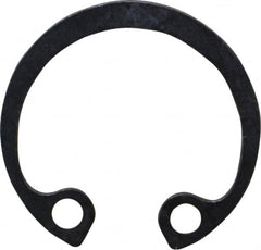 Rotor Clip - 19mm Nominal, 1mm Thick, Phosphate Finish, Steel Snap Internal Retaining Ring - 1.1mm Groove Width, 0.5mm Groove Depth, 19mm Groove Diam, Grade 1060-1090 - Americas Industrial Supply