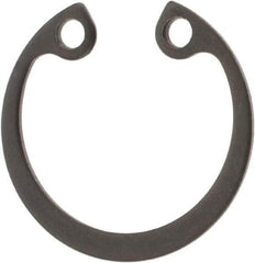 Rotor Clip - 21mm Nominal, 1mm Thick, Phosphate Finish, Steel Snap Internal Retaining Ring - 1.1mm Groove Width, 0.5mm Groove Depth, 21mm Groove Diam, Grade 1060-1090 - Americas Industrial Supply