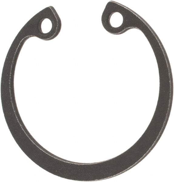 Rotor Clip - 25.2mm Nominal, 1.2mm Thick, Phosphate Finish, Steel Snap Internal Retaining Ring - 1.3mm Groove Width, 0.6mm Groove Depth, 25.2mm Groove Diam, Grade 1060-1090 - Americas Industrial Supply