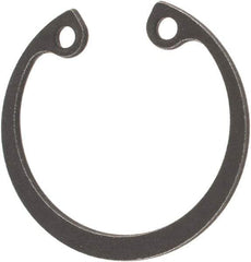 Rotor Clip - 25.2mm Nominal, 1.2mm Thick, Phosphate Finish, Steel Snap Internal Retaining Ring - 1.3mm Groove Width, 0.6mm Groove Depth, 25.2mm Groove Diam, Grade 1060-1090 - Americas Industrial Supply