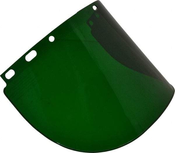 North - Scratch Resistant Green Propionate Welding Window - 8" High x 17" Wide x 0.06" Thick, Shade 3 - Americas Industrial Supply