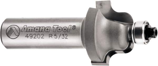 Amana Tool - 1" Cut Diam, 5/8" Length of Cut, 2 Flute Roman Ogee Edge Profile Router Bit - Carbide-Tipped, 1/2" Shank Diam, 2-1/2" OAL, Uncoated - Americas Industrial Supply