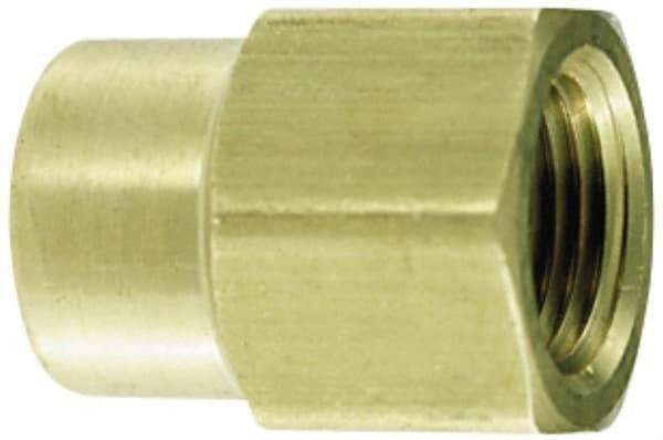 Coilhose Pneumatics - 3/8 x 1/4 Female Thread, Brass Industrial Pipe Coupling - FNPT, 300 psi - Americas Industrial Supply