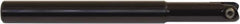 Millstar - 12mm Cut Diam, 125mm Max Depth of Cut, 12mm Shank Diam, 150mm OAL, Indexable Ball Nose End Mill - Straight Shank, CYF Toolholder, BDS, TO, HF Insert - Americas Industrial Supply