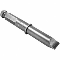 Apex - 0.503" Slotted Screwdriver Bit - 7/16" Hex Drive, 4-1/8" OAL - Americas Industrial Supply