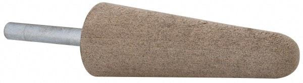 Cratex - 1" Head Diam x 2-3/4" Thickness, A3, Tree End, Aluminum Oxide Mounted Point - Fine Grade, 120 Grit, 10,730 RPM - Americas Industrial Supply