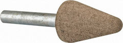 Cratex - 3/4" Head Diam x 1-1/8" Thickness, A5, Tree End, Aluminum Oxide Mounted Point - Fine Grade, 120 Grit, 27,000 RPM - Americas Industrial Supply