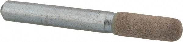 Cratex - 1/4" Head Diam x 3/4" Thickness, A24, Ball Nose End, Aluminum Oxide Mounted Point - Fine Grade, 120 Grit, 36,370 RPM - Americas Industrial Supply