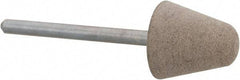 Cratex - 5/8" Head Diam x 5/8" Thickness, B41, Tree End, Aluminum Oxide Mounted Point - Fine Grade, 120 Grit, 17,620 RPM - Americas Industrial Supply