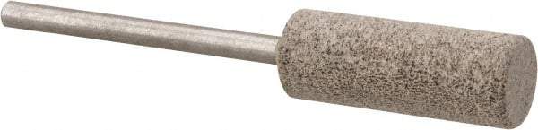 Cratex - 3/8" Head Diam x 1" Thickness, W178, Cylinder End, Aluminum Oxide Mounted Point - Medium Grade, 80 Grit, 14,250 RPM - Americas Industrial Supply
