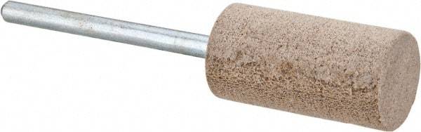 Norton - 1" Head Diam x 1" Thickness, W187, Cylinder End, Mounted Point - Medium Grade, 80 Grit, 22,630 RPM - Americas Industrial Supply