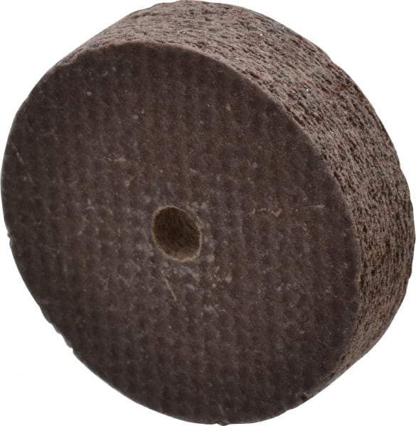 Cratex - 1" Diam x 1/8" Hole x 1/4" Thick, 54 Grit Surface Grinding Wheel - Aluminum Oxide, Type 1, Coarse Grade, 54,240 Max RPM, No Recess - Americas Industrial Supply