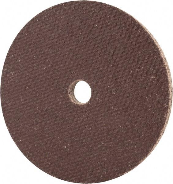 Cratex - 2" Diam x 1/4" Hole x 1/8" Thick, 54 Grit Surface Grinding Wheel - Aluminum Oxide, Type 1, Coarse Grade, 27,120 Max RPM, No Recess - Americas Industrial Supply