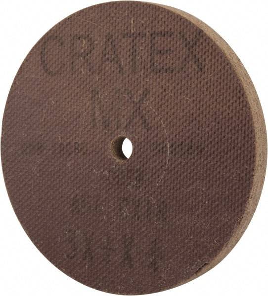 Cratex - 3" Diam x 1/4" Hole x 1/4" Thick, 54 Grit Surface Grinding Wheel - Aluminum Oxide, Type 1, Coarse Grade, 18,080 Max RPM, No Recess - Americas Industrial Supply