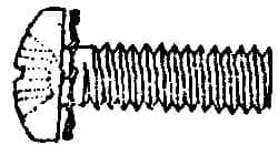Value Collection - #4-40 UNC, 3/16" Length Under Head Phillips Drive Machine Screw - Pan Head, Grade J82 Steel, Zinc-Plated Finish, Internal Tooth - Americas Industrial Supply
