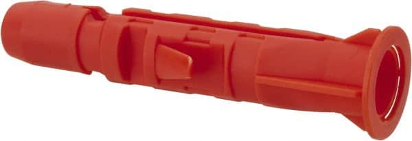 Value Collection - 3/8" Diam, 2-3/8" Long, Plug Drywall & Hollow Wall Anchor - 3/8" Drill, Plastic, Use in Drywall & Hollow Wall - Americas Industrial Supply