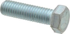 Made in USA - 1/2-13 UNC, 1-3/4" Length Under Head Hex Head Cap Screw - Fully Threaded, Grade 5 Steel, Zinc-Plated Finish, 3/4" Hex - Americas Industrial Supply